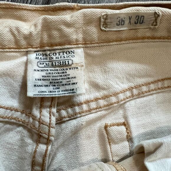 Polo ralph lauren bootcut jeans natural denim 36x30 - Picture 3 of 12